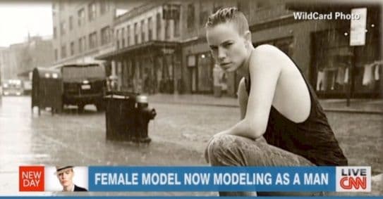 Female modelโs shocking transformation (video)